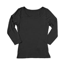画像をギャラリービューアに読み込む, レディース ヒートインナー 8分袖シャツ M~LL (発熱 婦人 女性 下着 肌着 暖かい アンダーシャツ ラウンドネック) (在庫限り)