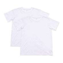 画像をギャラリービューアに読み込む, ルコック キッズ 丸首半袖Tシャツ 2枚組 130cm~160cm (子供 下着 男の子 キッズ インナー 半袖 tシャツ ジュニア 肌着 綿 シャツ 140 150 白 無地) (在庫限り)