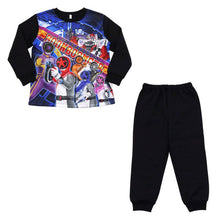 画像をギャラリービューアに読み込む, 光るパジャマ ブンブンジャー パジャマ 長袖 光る 裏起毛 上下セット 100cm~120cm あったかい 110cm 120cm 男児 暖かい 冬 トレーナー 冬用 爆上戦隊ブンブンジャー お泊り保育 戦隊 戦隊ヒーロー