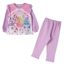 画像をギャラリービューアに読み込む, 光るパジャマ プリキュア 裏起毛 長袖 女の子 冬 キッズ パジャマ トレーナー 光る 上下セット 100 110 120 130cm 女児 子供 キミとアイドルプリキュア お泊り保育 ルームウェア ルームウエア 部屋着 寝巻き 寝間着 綿混 (送料無料)