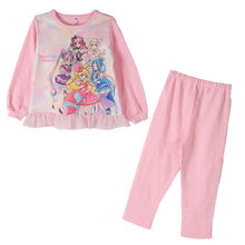 画像をギャラリービューアに読み込む, 光るパジャマ プリキュア パジャマ 裏起毛 長袖 女の子 キッズ トレーナー 光る 冬 上下セット 100 110 120 130cm 女児 子供 キミとアイドルプリキュア お泊り保育 パジャマ上下 ルームウェア ルームウエア 部屋着 寝巻き 寝間着 女の子用 綿混 大人気