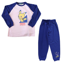 画像をギャラリービューアに読み込む, ポケモン パジャマ キッズ 長袖 女の子 上下セット 110cm~140cm (ピカチュウ イーブイ 子供 子ども 秋 秋冬 冬用 子供服 長ズボン 110 120 130 140 上下セット 保温性)