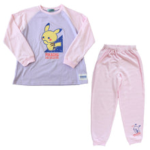 画像をギャラリービューアに読み込む, ポケモン パジャマ キッズ 長袖 女の子 上下セット 110cm~140cm (ピカチュウ イーブイ 子供 子ども 秋 秋冬 冬用 子供服 長ズボン 110 120 130 140 上下セット 保温性)