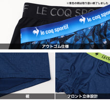 画像をギャラリービューアに読み込む, ボクサーパンツ メンズ le coq sportif 前とじ ボクサーブリーフ ブランド ルコック M L LL 下着 ドライ 速乾 柄 肌着 男性 インナー パンツ ルコックスポルティフ 紳士 前閉じ