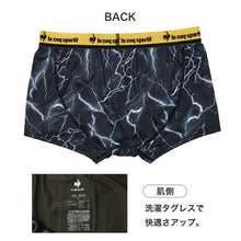 画像をギャラリービューアに読み込む, ボクサーパンツ メンズ le coq sportif 前とじ ボクサーブリーフ ブランド ルコック M L LL 下着 ドライ 速乾 柄 肌着 男性 インナー パンツ ルコックスポルティフ 紳士 前閉じ