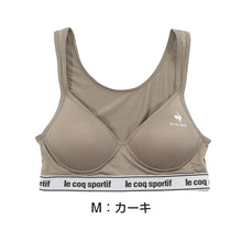 画像をギャラリービューアに読み込む, レディース スポーツブラ ハーフトップ ノンワイヤーブラ ブラジャー M~LL (スポブラ ルコック 運動 ダンス 下着 インナー ランニング)