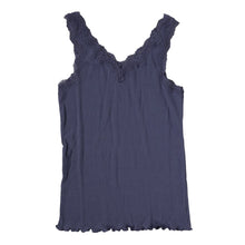 画像をギャラリービューアに読み込む, タンクトップ 綿100 リブ インナー レディース コットン ノースリーブ レース M~LL (下着 肌着 婦人) (在庫限り)