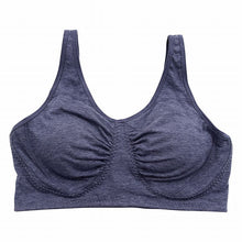 画像をギャラリービューアに読み込む, ナイトブラ 大きいサイズ おやすみブラ ノンワイヤーブラ カップ付き ギャザー 3L~5L サポートブラ 夜用 寝るとき ブラジャー レディース 婦人 インナー 下着 コットン 3L 4L 5L プラスサイズ (在庫限り)