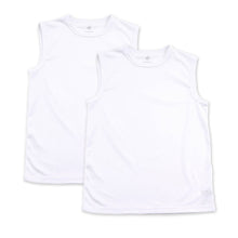 画像をギャラリービューアに読み込む, 男児 肌着 インナー タンクトップ サーフシャツ 男の子 メッシュ 丸首 キッズ 2枚組 130cm~170cm ランニング 子供 ノースリーブ ルコック 男子 運動 スポーツ 夏 子ども 下着 ブランド ランニングシャツ 体育 白 クルーネック (在庫限り)