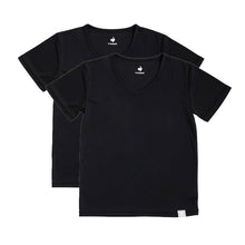 画像をギャラリービューアに読み込む, 男児 半袖 シャツ V首 Vネック 2枚組 肌着 下着 ルコック メッシュ 無地 UVカット 通気性 速乾 乾きやすい ドライ 蒸れにくい 紫外線対策 男の子 ボーイズ 白 黒 ホワイト ブラック tシャツ 夏 運動 スポーツ le coq sportif 130 140 150 160 170cm