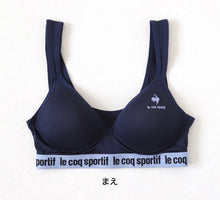 画像をギャラリービューアに読み込む, スポーツブラ ジュニアブラ ハーフトップ ジュニア キッズ 女の子 スポブラ 中学生 小学生 150~165cm (ルコック ブランド 下着 ブラジャー 女子 ノンワイヤーブラ スポーツブラジャー スクール カップ付きインナー 150 160 165) (在庫限り)