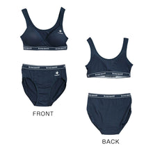 画像をギャラリービューアに読み込む, スポーツブラ ジュニアブラ セット ジュニア キッズ スポブラ 中学生 小学生 下着 上下セット 150~165cm ハーフトップ ルコック ブランド 子供 ブラジャー 女の子 女子 ノンワイヤーブラ スポーツブラジャー インナー ドライ 150 160 165