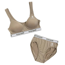 画像をギャラリービューアに読み込む, スポーツブラ ジュニアブラ セット ジュニア キッズ スポブラ 中学生 小学生 下着 上下セット 150~165cm ハーフトップ ルコック ブランド 子供 ブラジャー 女の子 女子 ノンワイヤーブラ スポーツブラジャー インナー ドライ 150 160 165