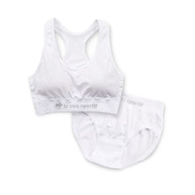 画像をギャラリービューアに読み込む, スポーツブラ ジュニアブラ セット ジュニア キッズ スポブラ 中学生 小学生 下着 上下セット 150~165cm ハーフトップ ショーツ ルコック ブランド 子供 下着 ブラジャー 女の子 女子 ノンワイヤーブラ スポーツブラジャー ドライ 150 160 165