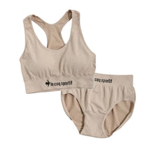 画像をギャラリービューアに読み込む, スポーツブラ ジュニアブラ セット ジュニア キッズ スポブラ 中学生 小学生 下着 上下セット 150~165cm ハーフトップ ショーツ ルコック ブランド 子供 下着 ブラジャー 女の子 女子 ノンワイヤーブラ スポーツブラジャー ドライ 150 160 165