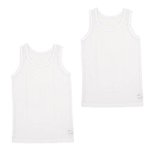 画像をギャラリービューアに読み込む, キッズ タンクトップ 女児 ジュニア 肌着 白 鹿の子 乾きやすい インナー ドライ 2枚組 110cm~160cm (キッズ 下着 女の子 カノコ 130 140 150 160 ノースリーブ 女子 ガールズ 子ども スリーブレス) (在庫限り)