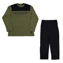 画像をギャラリービューアに読み込む, メンズ パジャマ 長袖 紳士 ルームウェア 防虫 キャプテンスタッグ 防虫加工 上下セット M~LL ルームウエア 長ズボン ナイトウェア 春 秋 部屋着 上下 男性 アウトドア アウトドアブランド 父の日 (在庫限り)