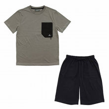 画像をギャラリービューアに読み込む, メンズ パジャマ 紳士 防虫 キャプテンスタッグ 防虫加工 半袖 半ズボン 上下セット M~LL (ルームウェア ナイトウェア 夏 春 部屋着 上下 男性 アウトドア アウトドアブランド) (在庫限り)