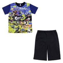 画像をギャラリービューアに読み込む, 光るパジャマ 半袖 キッズ パジャマ 男の子 スプラトゥーン3 子供 120cm~140cm 子供服 夏 120 130 140 子ども服 上下セット 半ズボン ルームウェア 部屋着 男児 入園祝い 入園準備 (在庫限り)