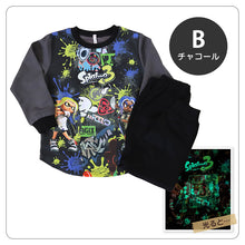 画像をギャラリービューアに読み込む, 光るパジャマ スプラトゥーン パジャマ 長袖 キッズ スプラトゥーン3 上下セット 110 120 130 140 cm 子供 男の子 子供服 春 秋 スプラ トレーナー 光る ジュニア 男児 お泊り スプラトゥーン3 光るパジャマ パジャマ上下 ルームウェア ルームウエア 部屋着 寝巻き 綿混