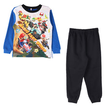 画像をギャラリービューアに読み込む, 光るパジャマ マリオ パジャマ 裏起毛 長袖 男の子 キッズ スーパーマリオ 冬 110 120 130 140cm 子供 トレーナー 上下セット 光る お泊り ルームウェア ルームウエア 部屋着 寝巻き 寝間着 綿混 暖かい