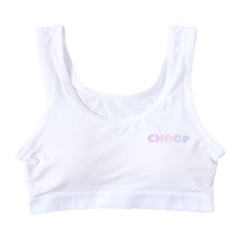 画像をギャラリービューアに読み込む, キッズ ハーフトップ インナー 女の子 ファーストブラ 速乾 ドライ カップ付きインナー ジュニアブラ 白 肌着 カップ付き 下着 150cm~165cm ジュニア ファーストブラジャー 小学生 CHOOP スクールインナー 150 160 165