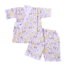 画像をギャラリービューアに読み込む, ポケモン 甚平 女の子 子供 キッズ ポケットモンスター 女児 かわいい セットアップ 涼しい 110cm~130cm じんべい パジャマ 甚兵衛 110 120 130 部屋着 夏 お祭り 子供服 (在庫限り)