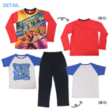 画像をギャラリービューアに読み込む, 光るパジャマ ゴジュウジャー 男の子 パジャマ キッズ 半袖 長袖 長ズボン 上下セット 100 110 120 130cm 子供 100cm 110cm 120cm 子ども服 ルームウェア 寝間着 部屋着 春 秋 3点セット ナンバーワン戦隊ゴジュウジャー