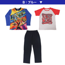 画像をギャラリービューアに読み込む, 光るパジャマ ゴジュウジャー 男の子 パジャマ キッズ 半袖 長袖 長ズボン 上下セット 100 110 120 130cm 子供 100cm 110cm 120cm 子ども服 ルームウェア 寝間着 部屋着 春 秋 3点セット ナンバーワン戦隊ゴジュウジャー