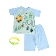 画像をギャラリービューアに読み込む, 光るパジャマ ピクミン 半袖 パジャマ 男の子 女の子 夏 春 上下セット 110cm~140cm キッズ 子供 部屋着 ルームウェア ピクミン4 Tシャツ 光る 120cm 130cm ジュニア お泊り (在庫限り)