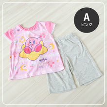画像をギャラリービューアに読み込む, 光るパジャマ 女の子 星のカービィ 半袖 パジャマ 女児 夏 春 上下セット 110cm~140cm カービィ キッズ 子供 部屋着 ルームウェア 子供服 カービィー Tシャツ 光る 120 130 ジュニア お泊り (在庫限り)