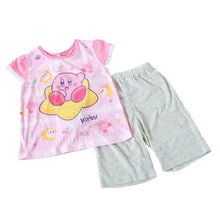 画像をギャラリービューアに読み込む, 光るパジャマ 女の子 星のカービィ 半袖 パジャマ 女児 夏 春 上下セット 110cm~140cm カービィ キッズ 子供 部屋着 ルームウェア 子供服 カービィー Tシャツ 光る 120 130 ジュニア お泊り (在庫限り)