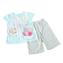 画像をギャラリービューアに読み込む, 光るパジャマ 女の子 星のカービィ 半袖 パジャマ 女児 夏 春 上下セット 110cm~140cm カービィ キッズ 子供 部屋着 ルームウェア 子供服 カービィー Tシャツ 光る 120 130 ジュニア お泊り (在庫限り)