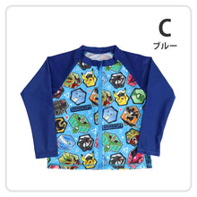 画像をギャラリービューアに読み込む, ポケモン 水着 男の子 ラッシュガード キッズ ポケットモンスター 男児 キャラクター 110~130cm 子供 子ども 男子 ジュニア スイムウェア 水泳 学校 授業 海水浴 マリンスポーツ (在庫限り)