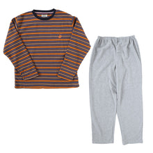 画像をギャラリービューアに読み込む, メンズ パジャマ 裏起毛 裏シャギー 長袖 部屋着 秋 冬 ルームウェア 上下 上下セット M~LL 紳士 ナイトウェア 長ズボン 上下 男性 父の日 クリスマス (在庫限り)