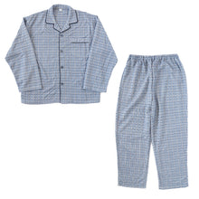 画像をギャラリービューアに読み込む, メンズ 介護パジャマ マジックテープ パジャマ 介護 おしゃれ シンプル 紳士パジャマ 抗菌防臭 上下セット S~LL 寝巻き ねまき 寝間着 入院 入院着 キルト 春 秋 老人ホーム (在庫限り)