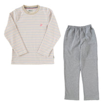 画像をギャラリービューアに読み込む, レディース パジャマ 裏起毛 裏シャギー 長袖 部屋着 秋 冬 ルームウェア 上下 上下セット M~LL 婦人 ナイトウェア 長ズボン 上下 女性 母の日 クリスマス