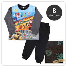 画像をギャラリービューアに読み込む, 光るパジャマ マリオ パジャマ 男児 長袖 スーパーマリオ 秋 冬 春 上下セット 110 120 130 140 cm キッズ 男の子 子供 部屋着 ルームウェア トレーナー ジュニア お泊り パジャマ上下 ルームウエア 部屋着 寝巻き 寝間着 男の子用 綿混