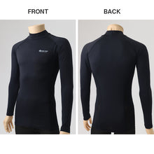 画像をギャラリービューアに読み込む, コンプレッションウェア メンズ インナー スポーツインナー M L LL ハイネック 長袖 筋トレ ランニング トレーニングウェア 黒 UV対策 紫外線対策 夏 伸縮 速乾 運動 ゴルフ (在庫限り)
