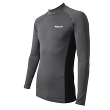 画像をギャラリービューアに読み込む, コンプレッションウェア メンズ インナー スポーツインナー M L LL ハイネック 長袖 筋トレ ランニング トレーニングウェア 黒 UV対策 紫外線対策 夏 伸縮 速乾 運動 ゴルフ (在庫限り)
