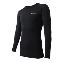 画像をギャラリービューアに読み込む, コンプレッションウェア メンズ インナー スポーツインナー M L LL 長袖 丸首 筋トレ ランニング トレーニングウェア 黒 UV対策 紫外線対策 夏 伸縮 速乾 運動 ゴルフ (在庫限り)
