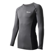 画像をギャラリービューアに読み込む, コンプレッションウェア メンズ インナー スポーツインナー M L LL 長袖 丸首 筋トレ ランニング トレーニングウェア 黒 UV対策 紫外線対策 夏 伸縮 速乾 運動 ゴルフ (在庫限り)