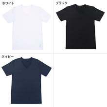 画像をギャラリービューアに読み込む, メンズ インナー 乳首透けにくい 胸二重 半袖 Vネック M L LL 乳首 隠し 透け 防止 運動 スポーツ 夏 男性 下着 肌着 白 黒 吸汗速乾 UV対策 紫外線対策