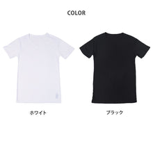 画像をギャラリービューアに読み込む, メンズ 汗取りインナー 半袖 Vネック 接触冷感 M L LL 背中 汗染み 運動 スポーツ 夏 男性 インナー 下着 肌着 白 黒 吸汗速乾 UV対策 紫外線対策