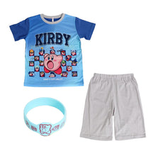 画像をギャラリービューアに読み込む, 光るパジャマ カービィ 星のカービィ パジャマ 男児 半袖 夏 春 上下セット 110cm~140cm キッズ 男の子 子供 部屋着 ルームウェア カービィー Tシャツ 光る 120cm 130cm ジュニア お泊り (在庫限り)