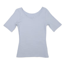 画像をギャラリービューアに読み込む, インナー 5分袖 レディース 綿混 起毛 シャツ 丸首 M L LL 下着 肌着 女性 綿 コットン 半袖 トップス 薄手 アンダーウェア 保湿 静電気対策 ストレッチ 洗濯タグなし 快適