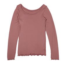画像をギャラリービューアに読み込む, インナー 長袖 レディース シャツ 丸首 リブ M L LL 背当て付き 下着 肌着 女性 トップス 薄手 アンダーウェア 保温 ストレッチ 快適 あったかインナー 暖かい 温かい 秋 冬 広め ラウンドネック
