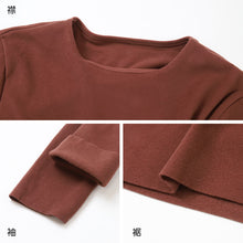 画像をギャラリービューアに読み込む, あったかインナー 両起毛 長袖 レディース 冬 冬用 胸当て付き M L LL 保温 防寒対策 冷え対策 暖かい 冬 冬用 下着 肌着 女性 薄手 ストレッチ 快適 温活 ヒートテック クルーネック あったか 無地 生活の木