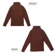 画像をギャラリービューアに読み込む, あったかインナー 両起毛 長袖 レディース 冬 冬用 モックネック ハイネック M L LL 保温 防寒対策 冷え対策 暖かい 冬 冬用 下着 肌着 女性 薄手 ストレッチ 快適 温活 ヒートテック あったか 無地 生活の木