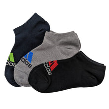画像をギャラリービューアに読み込む, ソックス 靴下 アディダス キッズ スニーカー 男子 男の子 3足組 19-21cm~23-25cm 靴下 子供 くるぶし ソックス ジュニア adidas 福助 3足セット 迷彩 ロゴ